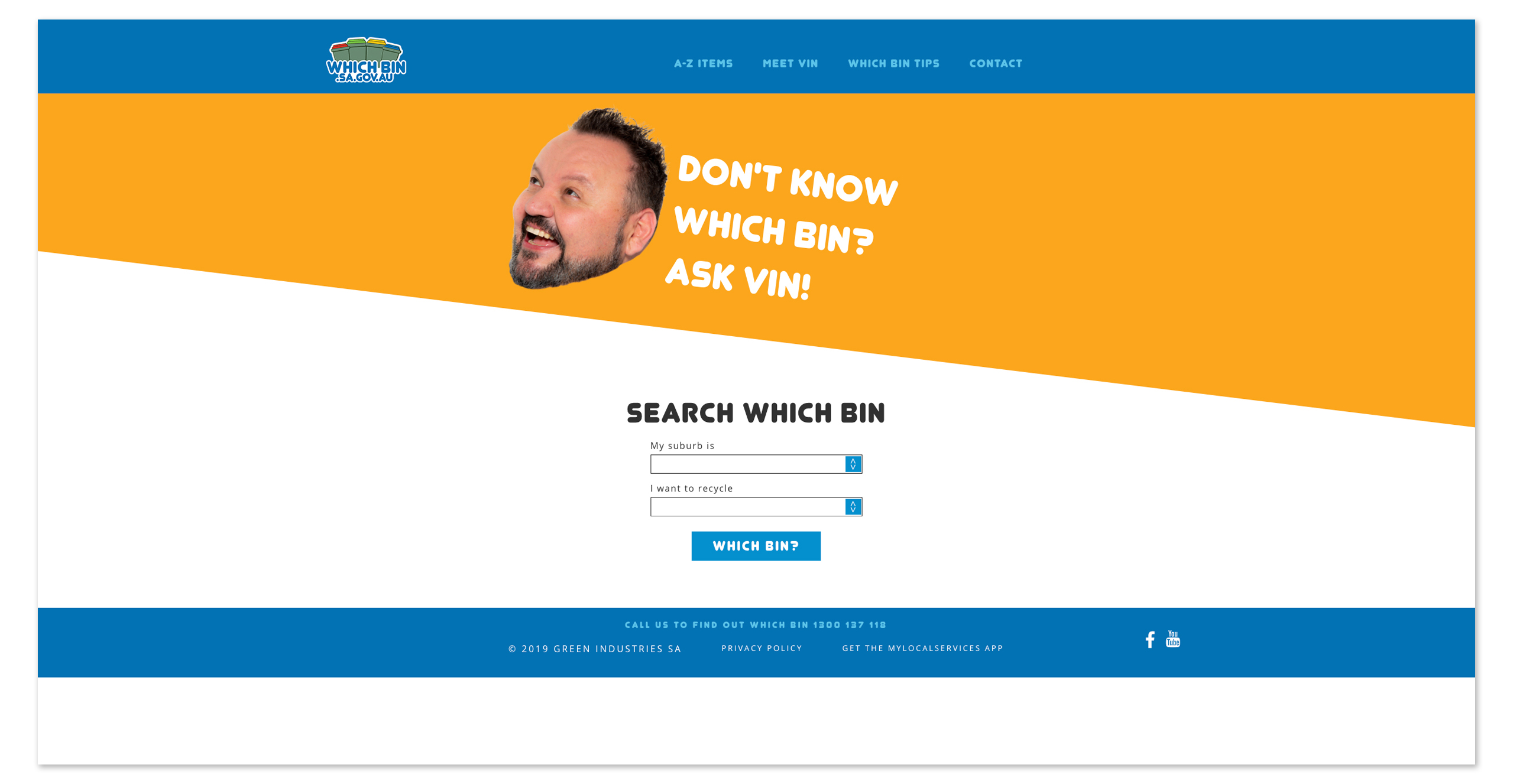 Which Bin Website